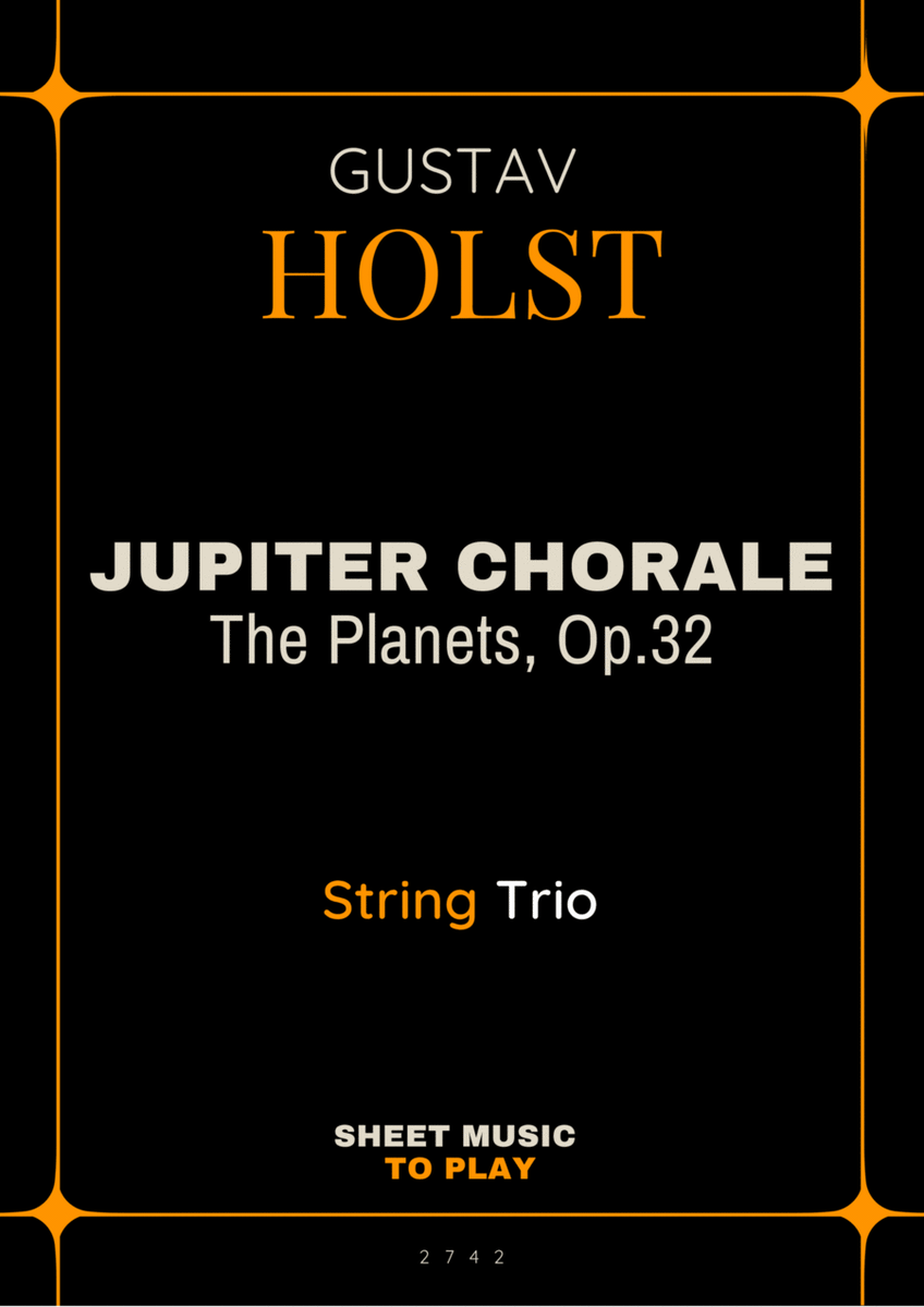 Jupiter Chorale from The Planets - String Trio (Full Score and Parts) image number null