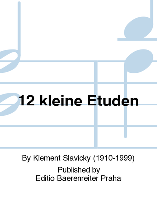 Book cover for 12 kleine Etuden