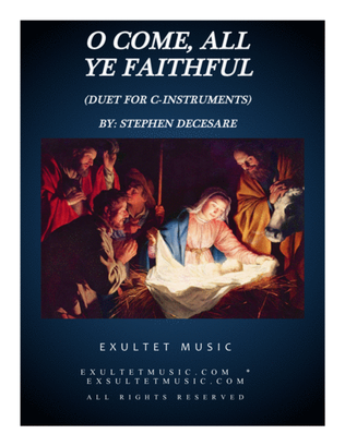 Book cover for O Come All Ye Faithful (Duet for C-Instruments)