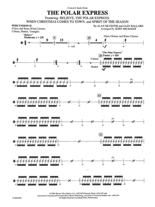 The Polar Express, Concert Suite from: 2nd Percussion