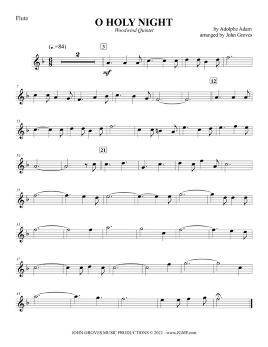 O Holy Night - Woodwind Quintet image number null