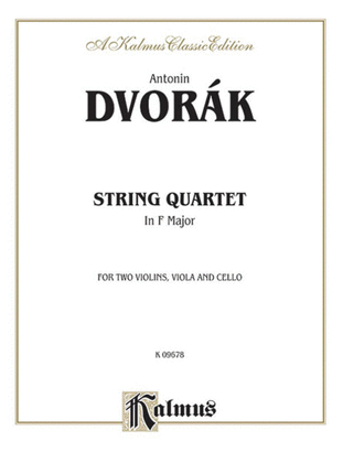 Book cover for Quartet in F Minor, Op. 9