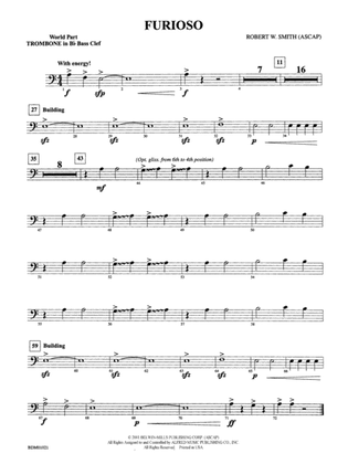 Furioso: (wp) 1st B-flat Trombone B.C.