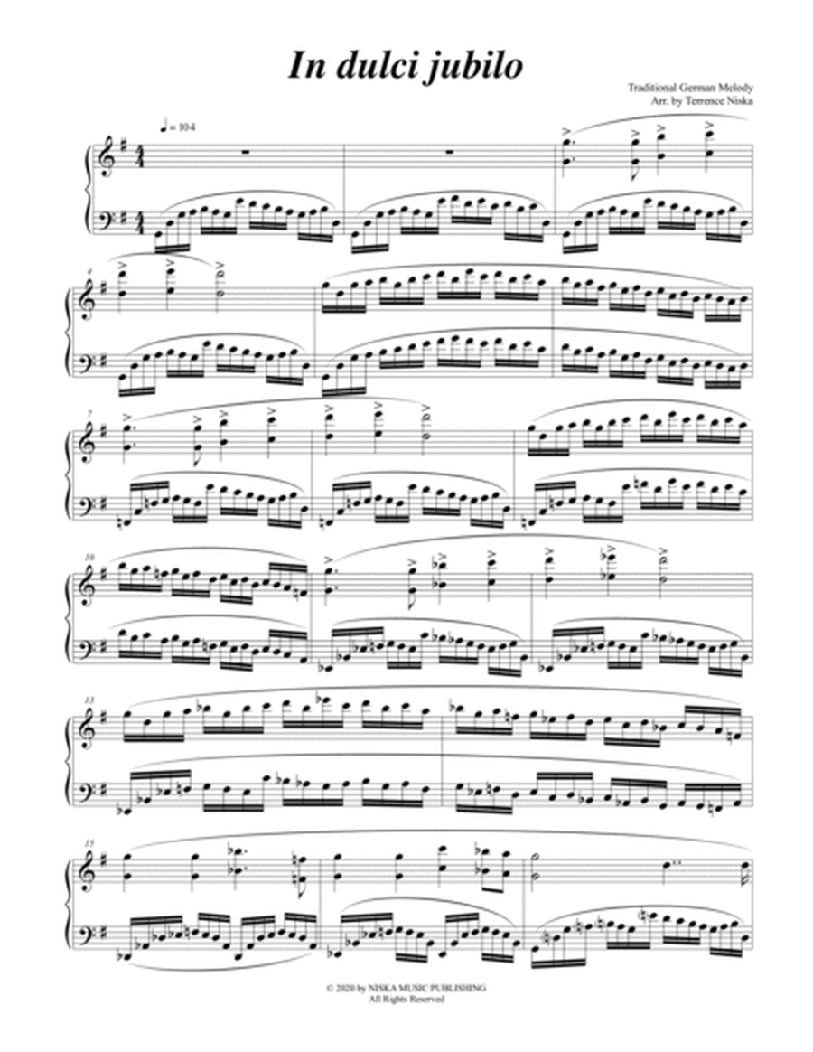 In dulci jubilo Piano Solo - Digital Sheet Music