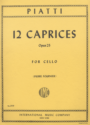 Book cover for 12 Caprices, Op. 25