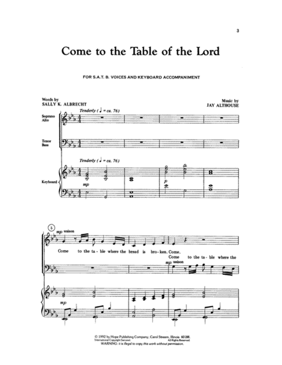 Come to the Table of the Lord image number null