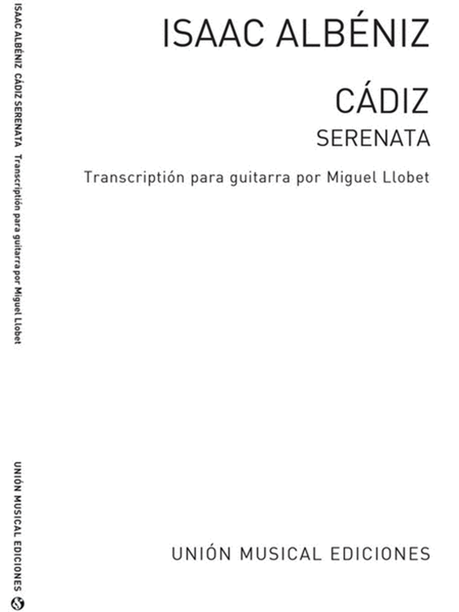 Albeniz Cadiz Guitar (Llobet)