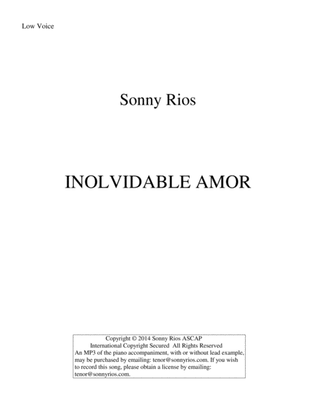 Book cover for IN OLVIDABLE AMOR