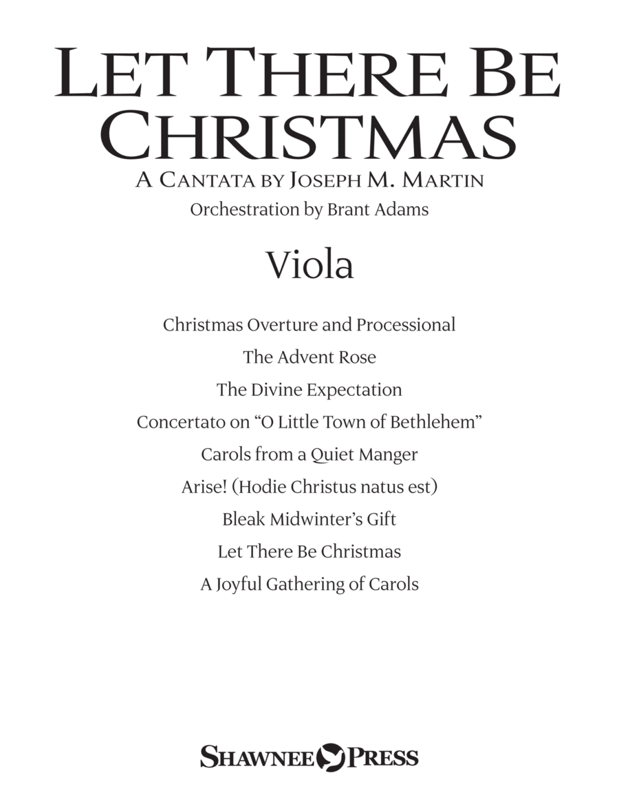 Let There Be Christmas Orchestration - Viola