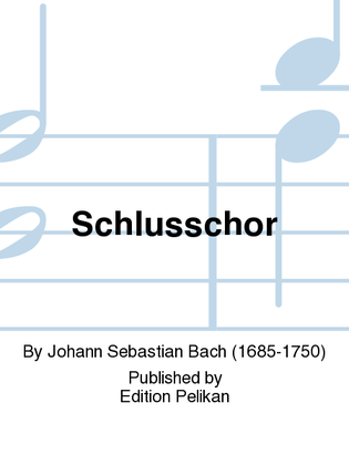 Book cover for Schlusschor aus der Matthauspassion