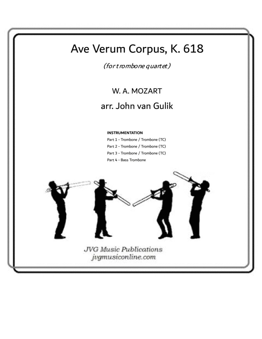 Ave Verum - Trombone Quartet image number null