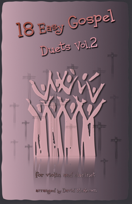Book cover for 18 Easy Gospel Duets Vol.2 for Violin and Clarinet