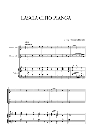 Book cover for G. F. Haendel - Lascia ch'io pianga (for Clarinet Duet)