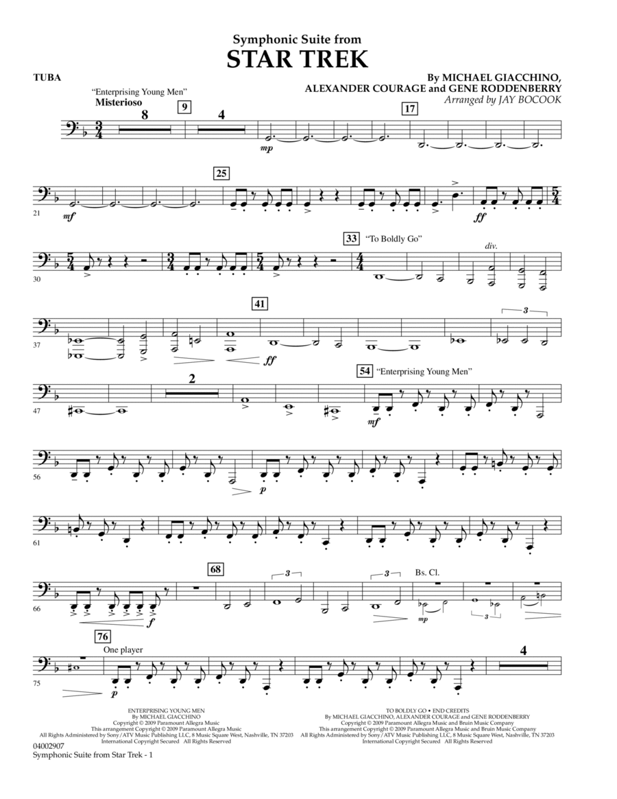 Symphonic Suite from Star Trek - Tuba