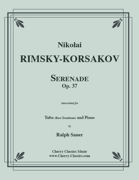 Serenade, Op. 37 for Tuba or Bass Trombone & Piano