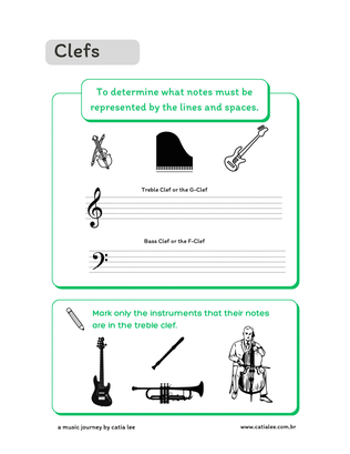 Book cover for Music Theory for Kids - Treble clef and Bass clef