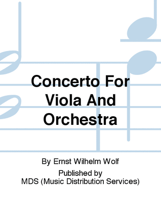 Book cover for Concerto for Viola and Orchestra