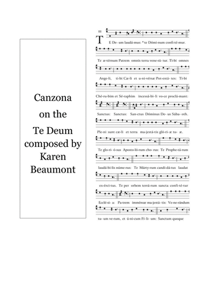 Book cover for Canzona on the Te Deum