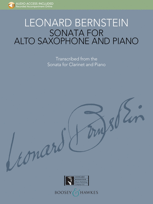 Book cover for Sonata for Alto Saxophone and Piano