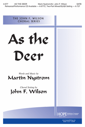 Book cover for As the Deer