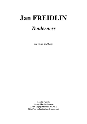 Book cover for Jan Freidlin: Tenderness for violin and harp