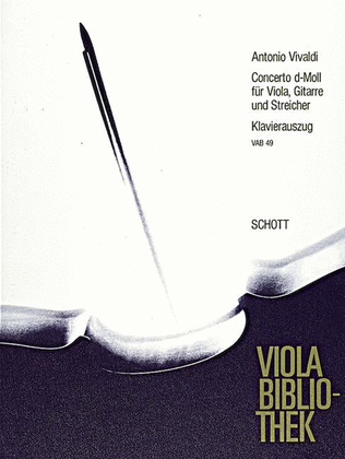 Book cover for Concerto D Minor RV 540 / PV 266