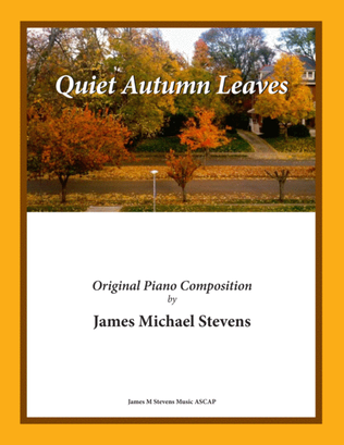 Book cover for Quiet Autumn Leaves - Piano Solo