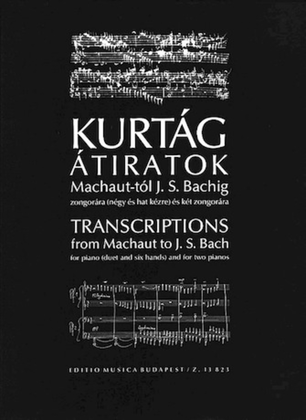 Book cover for Transcriptions from Machaut to J.S. Bach