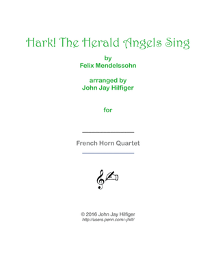 Book cover for Hark! The Herald Angels Sing for Horns