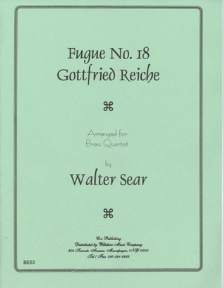 Book cover for Fugue No. 18 ( Sear)