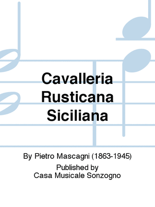 Book cover for Cavalleria Rusticana Siciliana