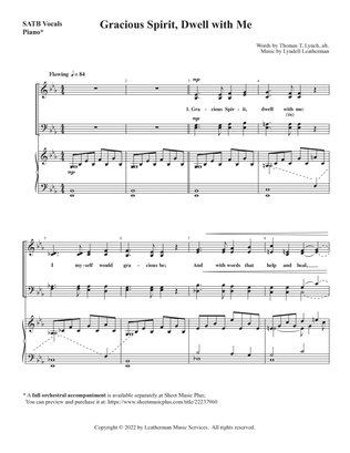 Book cover for Gracious Spirit, Dwell with Me--SATB/Piano