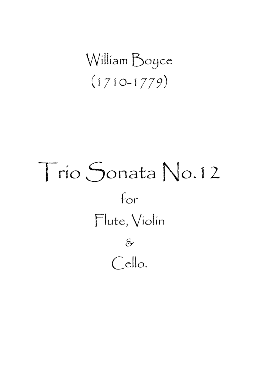 Trio Sonata No.12 image number null