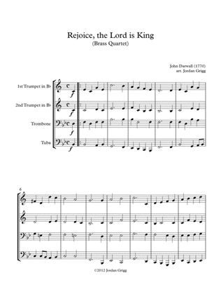 Book cover for Rejoice, the Lord is King (Brass Quartet)