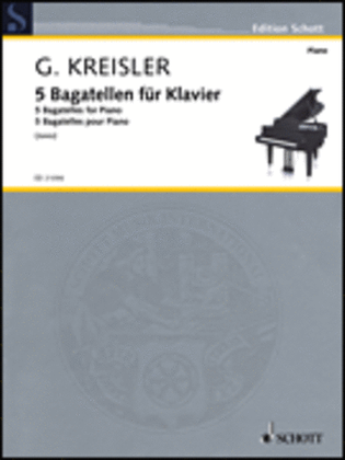 Book cover for 5 Bagatelles Piano
