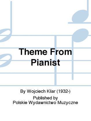 Book cover for Theme From Pianist