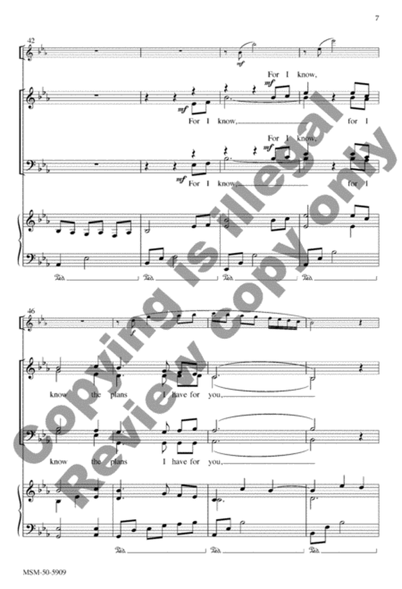 For I Know (Choral Score) image number null