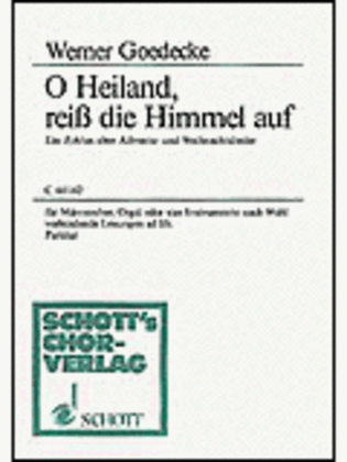 O Heiland Reiss Die Himmel Score