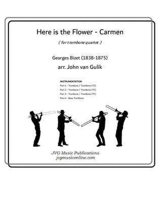 Book cover for Here is the Flower - Trombone Quartet