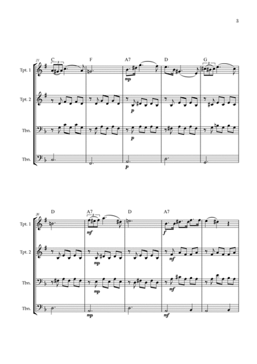 Serenade | Schubert | Brass Quartet | Chords image number null