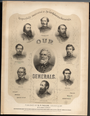 Book cover for Our Generals. Gen. Beauregard Waltzes