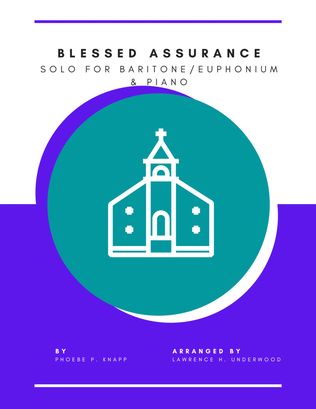Book cover for Blessed Assurance for Baritone/Euphonium