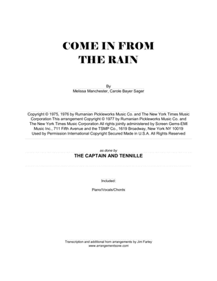 Book cover for Come In From The Rain