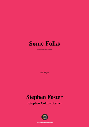 Book cover for S. Foster-Some Folks,in F Major
