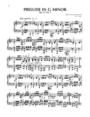 Book cover for Prelude In G Minor, Op. 23, No. 5
