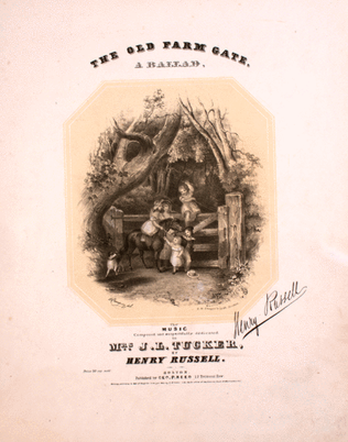 Book cover for The Old Farm Gate. A Ballad