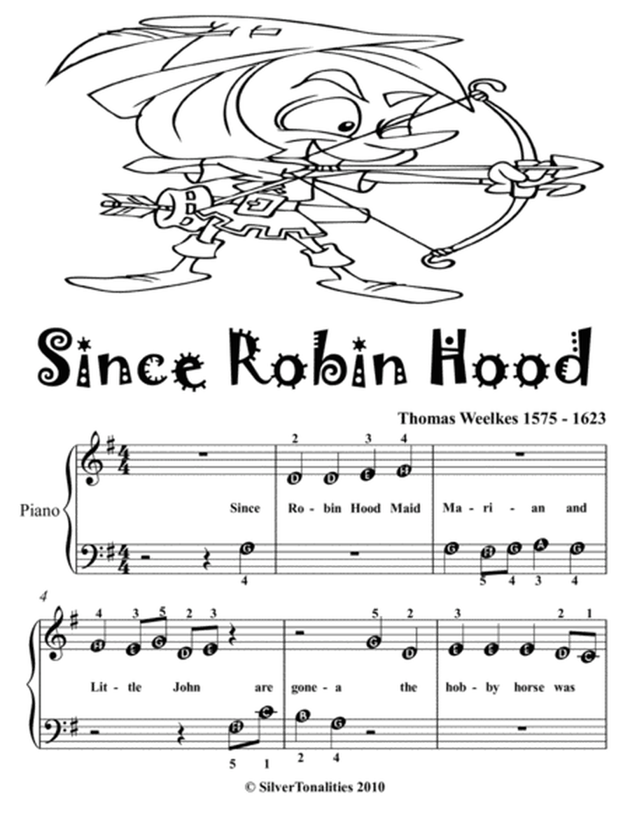 Since Robin Hood Beginner Piano Sheet Music 2nd Edition