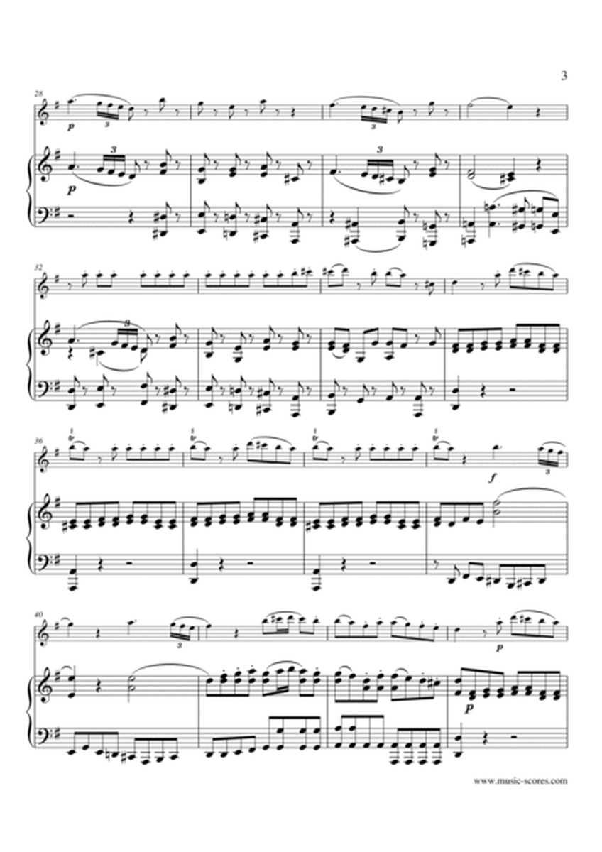 Eine Kleine Nachtmusik - Allegro 1st movement - Flute and Piano image number null