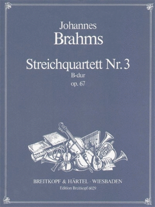 Book cover for String Quartet No. 3 in Bb major Op. 67
