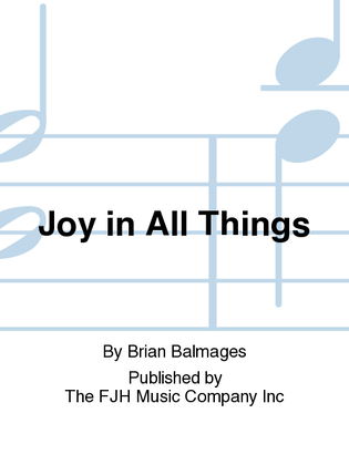 Book cover for Joy in All Things